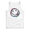 Glitchy Nirvana Smiley Face Tank Top For Men’s And Women’s