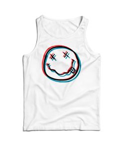 Glitchy Nirvana Smiley Face Tank Top For Men’s And Women’s Glitchy Nirvana Smiley Face Tank Top For Men’s And Women’s