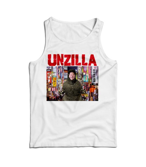 Go Unzilla Tank Top Featuring Kim Jong Un As Godzilla For UNISEX