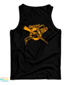 Groovy Chainsaw And Shotgun Tank Top