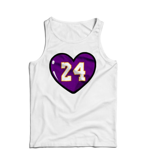 Heart 24 Kobe Bryant Tank Top For Men’s And Women’s