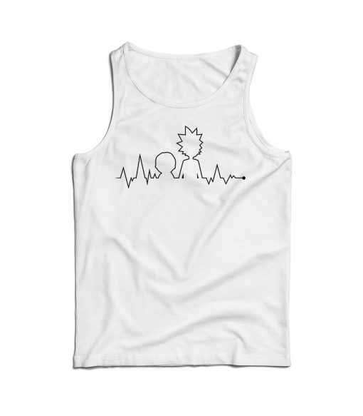 Heartbeat Rick and Morty Tank Top Cheap For Men’s And Women’s