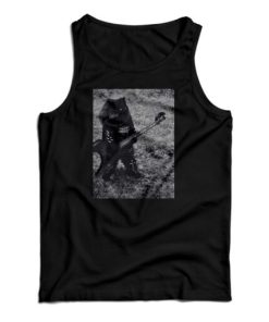 Heavy Metal Black Cat Tank Top For UNISEX