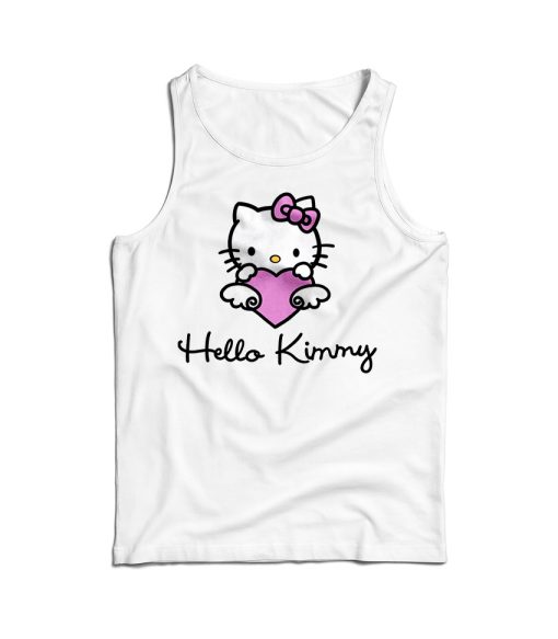 Hello Kimmy Kanye West Kim Kardashian Couple Tank Top For UNISEX