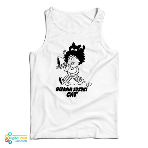 Hiroshi Suzuki Cat Tank Top For UNISEX