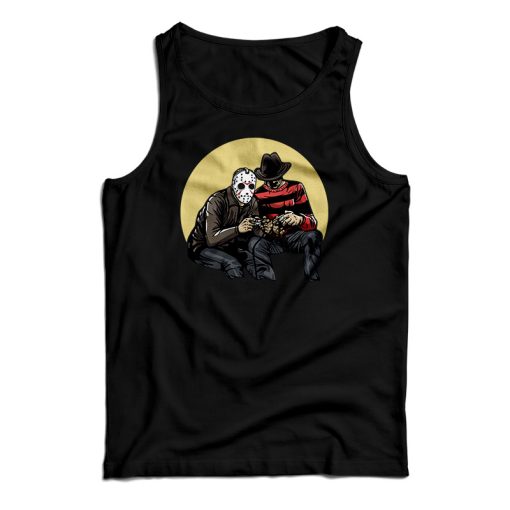 Horror Scary Movie Villains Playing Video Games Tank Top For UNISEX