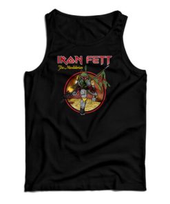 Iron Fett The Mandalorian Parody Tank Top