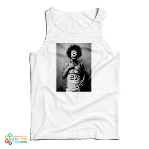 Jimi Hendrix Wearing Sonics Jersey Tank Top For UNISEX