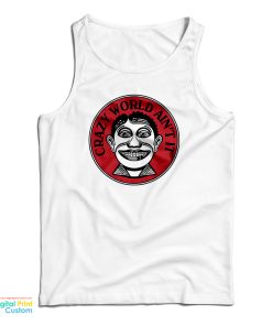 John Van Hamersveld Crazy World Ain’t It Tank Top For UNISEX John Van Hamersveld Crazy World Ain’t It Tank Top For UNISEX
