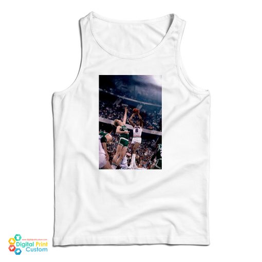 Julius Erving Jump Shot Against Rival Larry Bird Tank Top For UNISEX