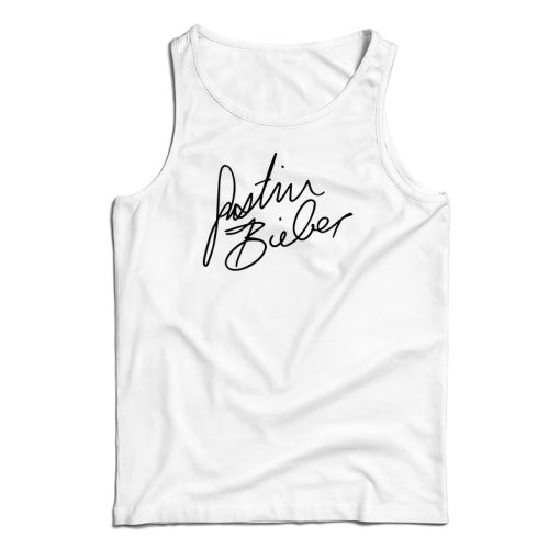 Justin Bieber Signature Tank Top For UNISEX