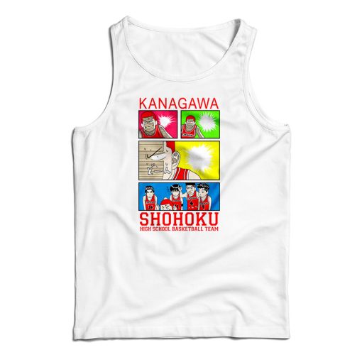 Kanagawa Shohoku High School Basketball Tank Top For UNISEX