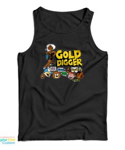 Kanye West Gold Digger Tank Top For UNISEX