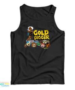 Kanye West Gold Digger Tank Top For UNISEX