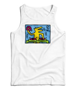Keith Haring DJ Dog Tank Top For UNISEX