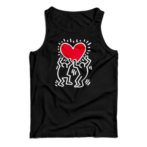 Keith Haring Love Tank Top For UNISEX