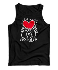 Keith Haring Love Tank Top For UNISEX