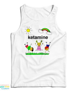 Ketamine Cartoon Rainbow Tank Top For UNISEX Ketamine Cartoon Rainbow Tank Top For UNISEX