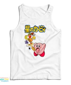 Kirby Food Kanji Pink Tank Top For UNISEX Kirby Food Kanji Pink Tank Top For UNISEX