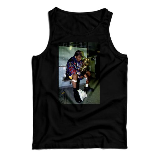 Kobe Bryant Sitting With Trophy Tank Top