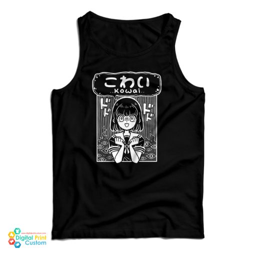 Kowai Japanese Horror Scary Anime Tank Top