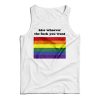 LGBT Rainbow Flag Kiss Whoever The Fuck You Want Tank Top UNISEX
