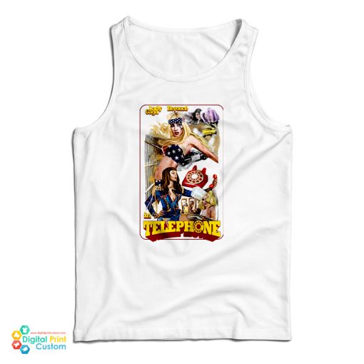 Lady Gaga and Beyonce Telephone Tank Top For UNISEX