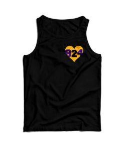Lebron Tribute 8 24 2 Gold Heart Kobe Bryant Tank Top For UNISEX