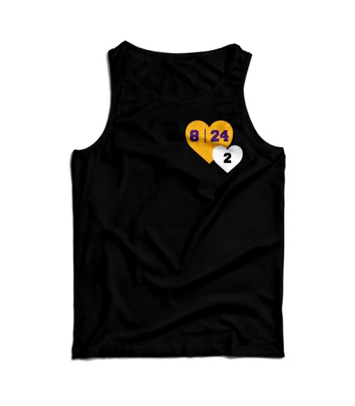 Lebron Tribute 8 24 2 Heart Kobe Bryant Tank Top For Men’s And Women’s