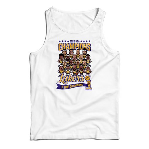 Los Angeles Lakers 2020 NBA Champions Tank Top For UNISEX