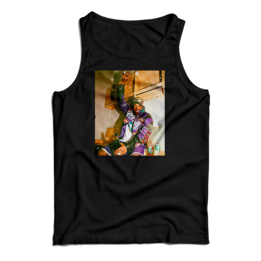 Los Angeles Lakers Kobe Bryant Victorious With Champagne Tank Top
