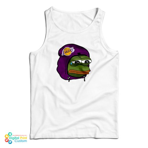 Los Angeles Lakers Sad Pepe The Frog Tank Top For UNISEX