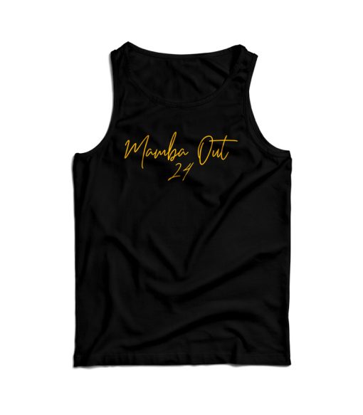 Mamba Out 24 Signature Kobe Bryant Tank Top For Men’s And Women’s