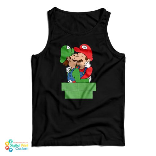 Mario And Luigi Kissing Tank Top