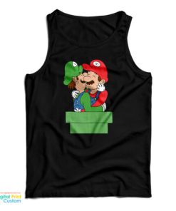 Mario And Luigi Kissing Tank Top