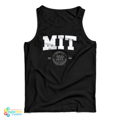 Massachusetts Institute Of Technology MIT Est Logo 1861 Tank Top