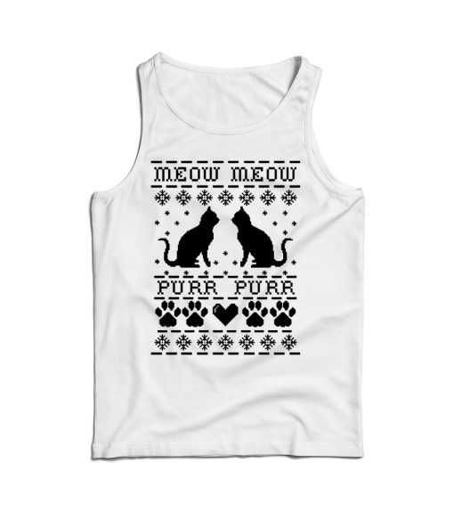 Meow Cat Christmas Toddler Tank Top Cheap For Men’s And Women’s