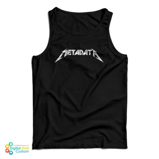 Metadata Logo Metallica Tank Top For UNISEX