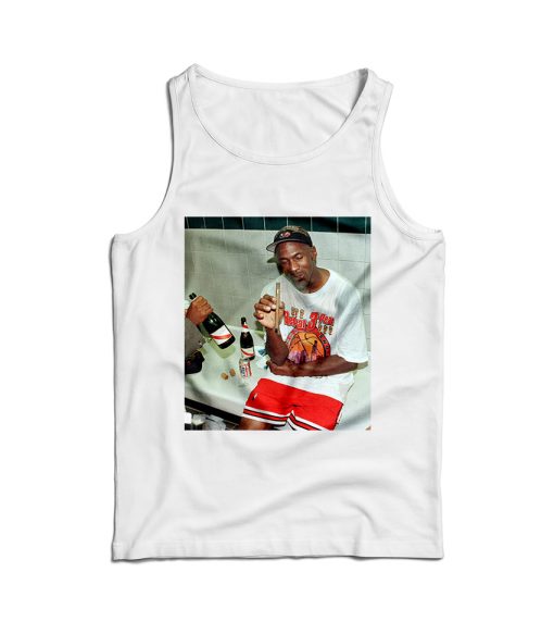 Michael Jordan Smoking Cigar Tank Top Cheap For Men’s And Women’s