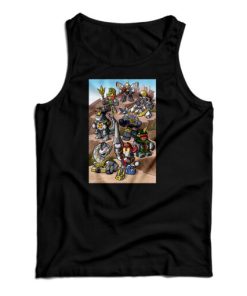 Mighty Morphin Power Rangers Zords Concept Tank Top For UNISEX