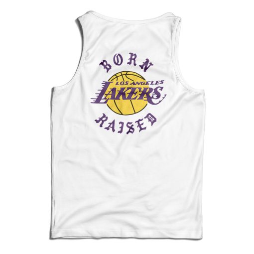 NWT Born X Raised New Era Lakers Rocker Tank Top For UNISEX