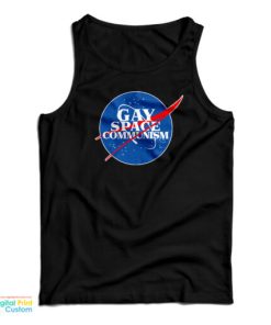 Nasa Gay Space Communism Parody Logo Tank Top For UNISEX