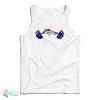 Nathaniel Hackett Denver Broncos Logo Dumbbell Silhouette Tank Top