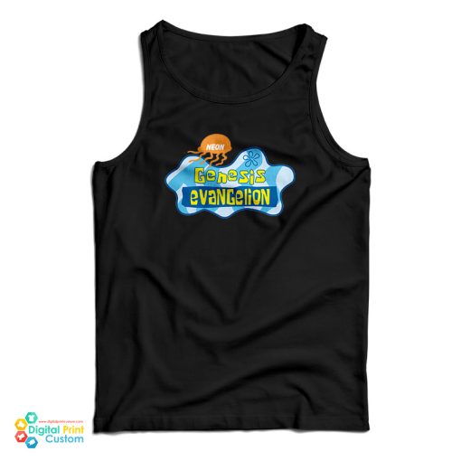 Neon Genesis Evangelion Spongebob Tank Top For UNISEX