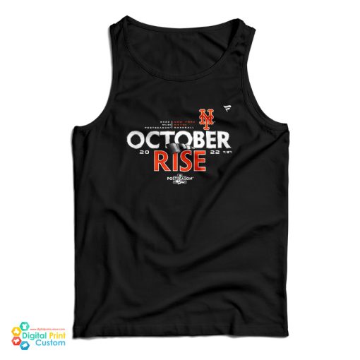 New York Mets October Rise 2022 Postseason Tank Top