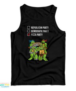 Ninja Turtles Republican Party Democratic Party Pizza Party Tank Top Ninja Turtles Republican Party Democratic Party Pizza Party Tank Top