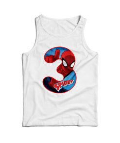 Official Marvel Movie Spiderman Number 3 Tank Top Men And Women