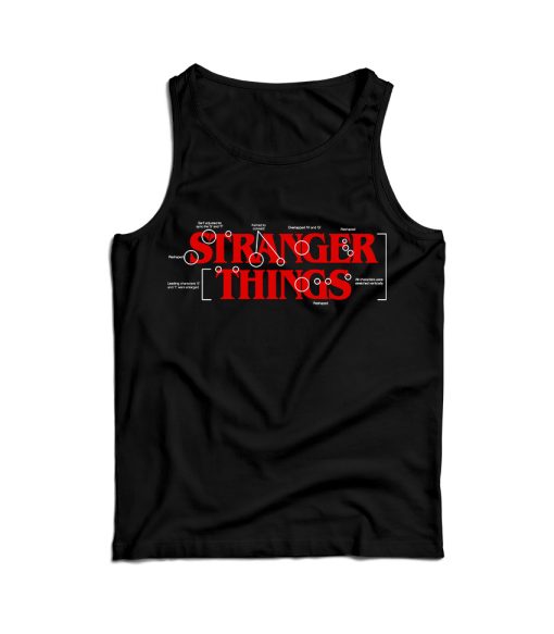 Official Stranger Things Merchandise Logo Tank Top Men’s And Women’s