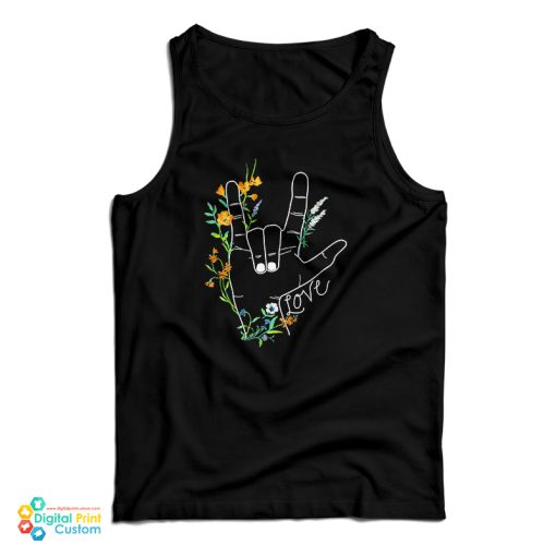 Old Navy I Love You Sign Language Tank