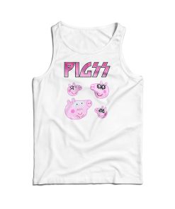 Peppa Pig X Kiss Band Parody Tank Top For Men’s And Women’s Peppa Pig X Kiss Band Parody Tank Top For Men’s And Women’s